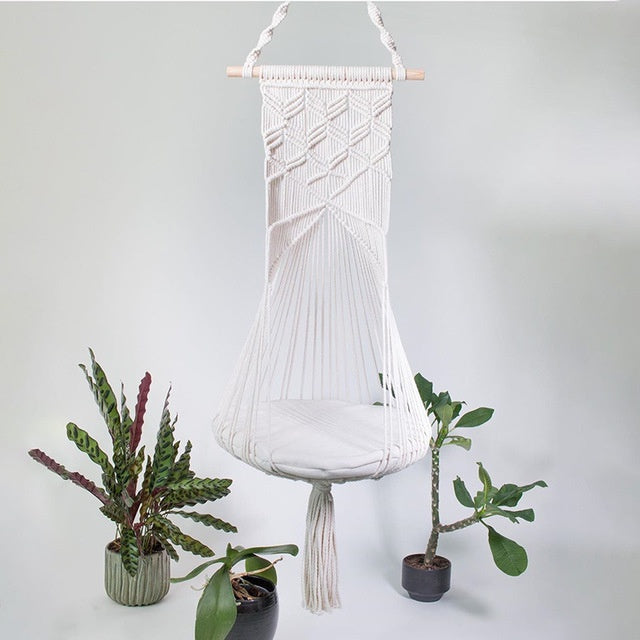 Pet Swing Cage Handmade Macrame Four Seasons Available