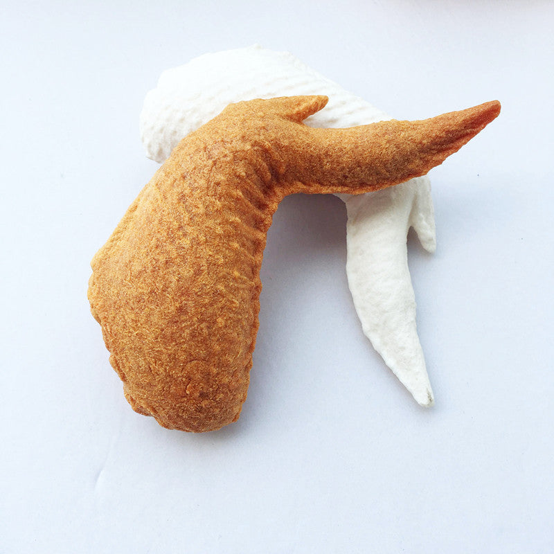 Plush double bone chicken leg molars sounding toy