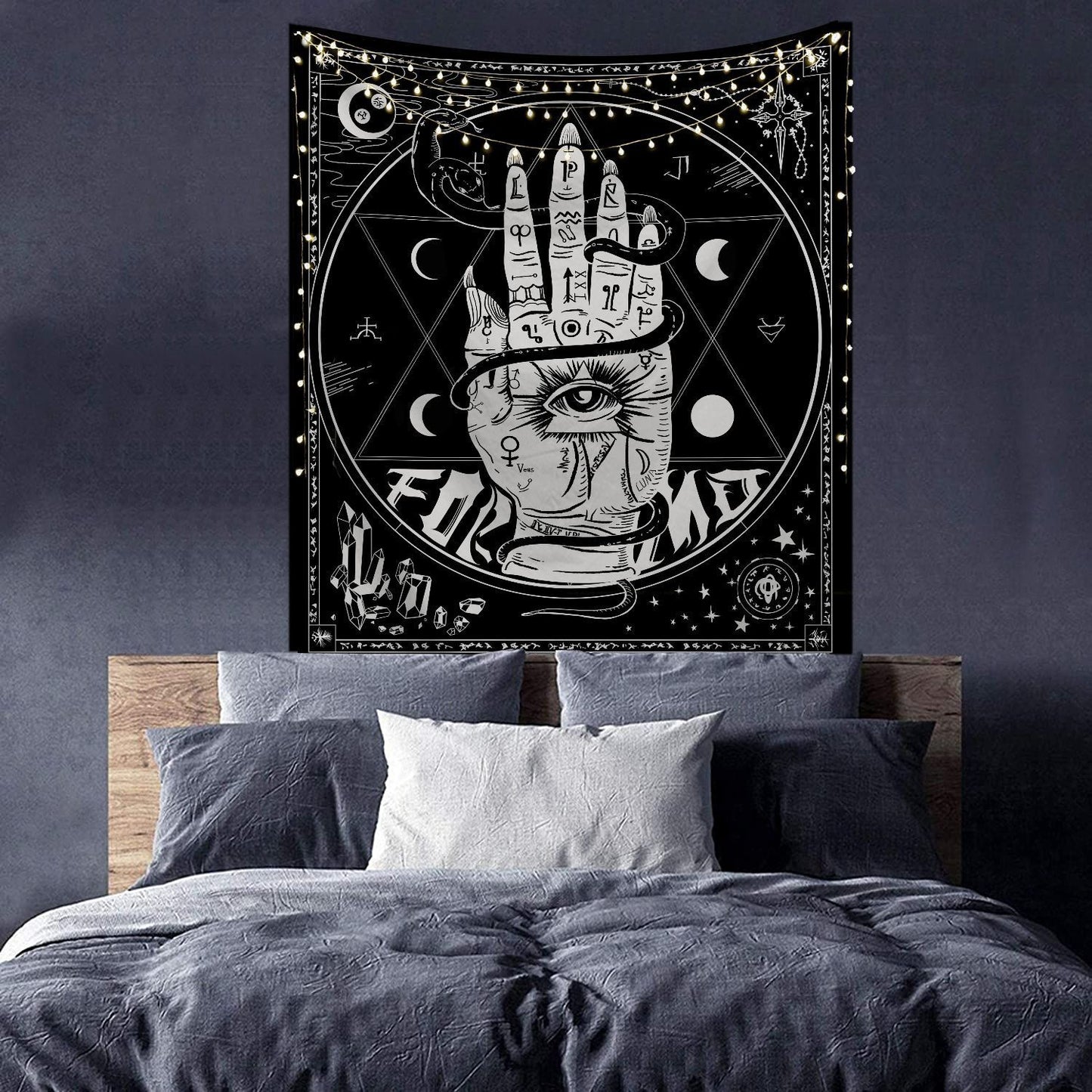 Tapestry Black And White Series Printed Home Hanging Cloth