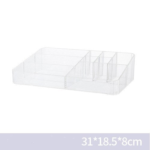 Transparent Plastic Makeup Table Finishing Box, Cosmetic Storage Box