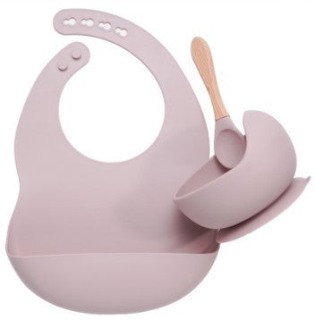 Suitable For Silicone Baby Plate Bowl Spoon Combo Set