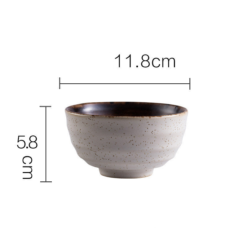 Creative Japanese Style Retro Stoneware Rice Bowl