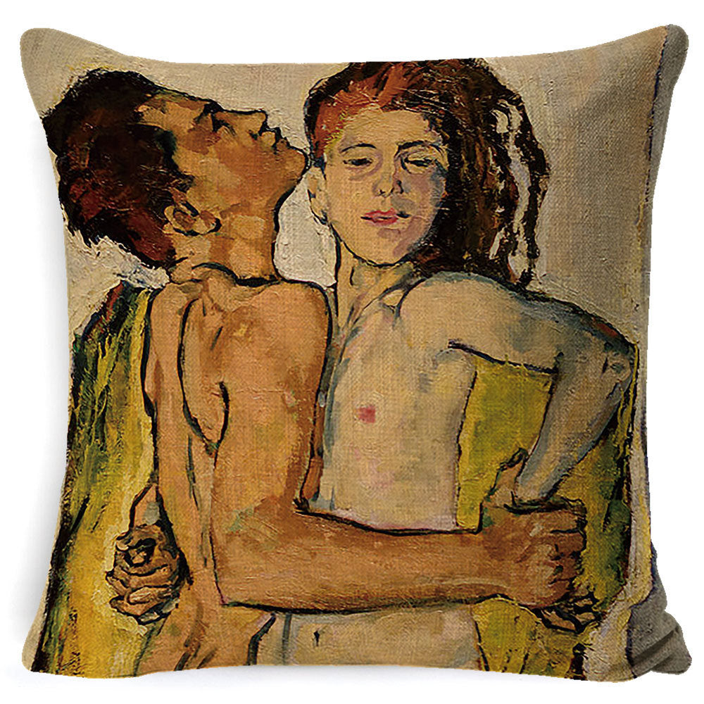 Couple Smoking Picture Pillow Pillow Cushion