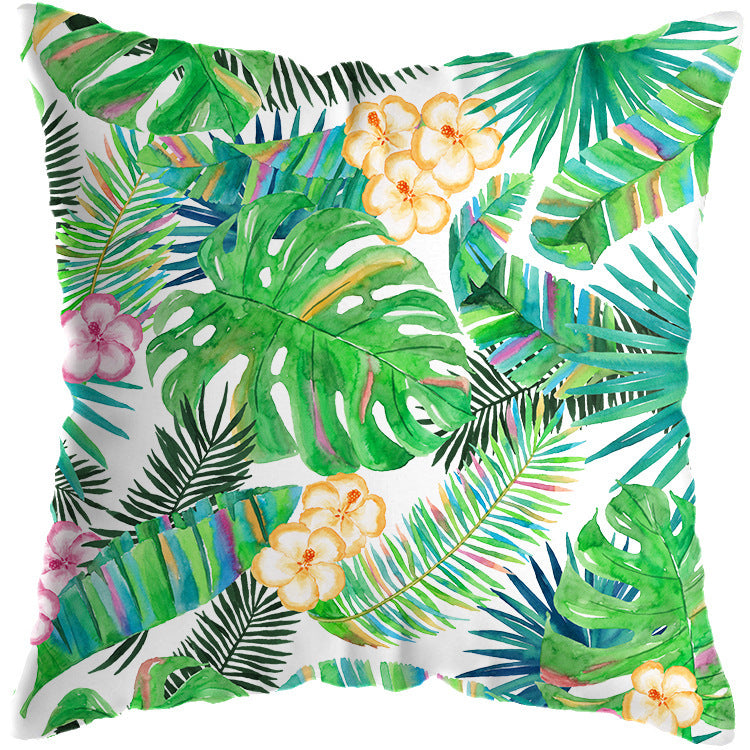 Tropical Plant Cushion Cover Living Room Sofa