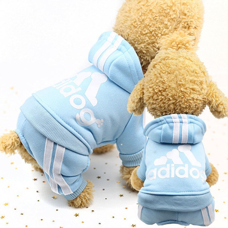 Autumn And Winter New Four-Legged Dog Clothes Teddy Bichon Hiromi Winter Clothes Thickened Pet Clothes Cute