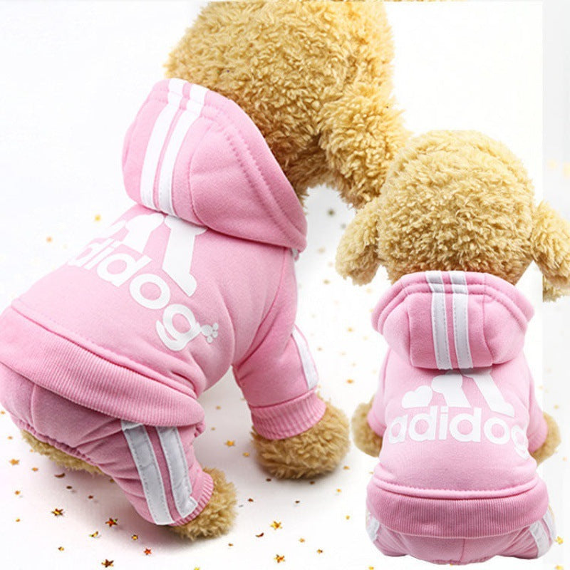 Autumn And Winter New Four-Legged Dog Clothes Teddy Bichon Hiromi Winter Clothes Thickened Pet Clothes Cute