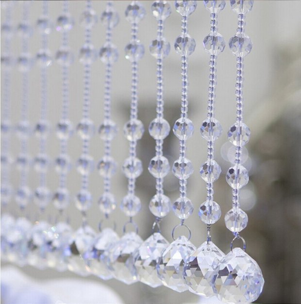 Pendant Curtain Loose Beads Crystal Ball Beads Glass Material Crystal Lamp Bead Curtain