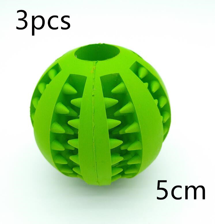 Pet Slow Feeder Dog Toy Cute Funny Rubber Dog Ball Toy