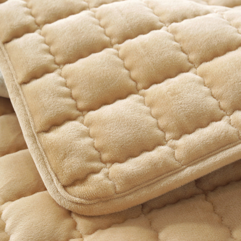 Plush sofa cover