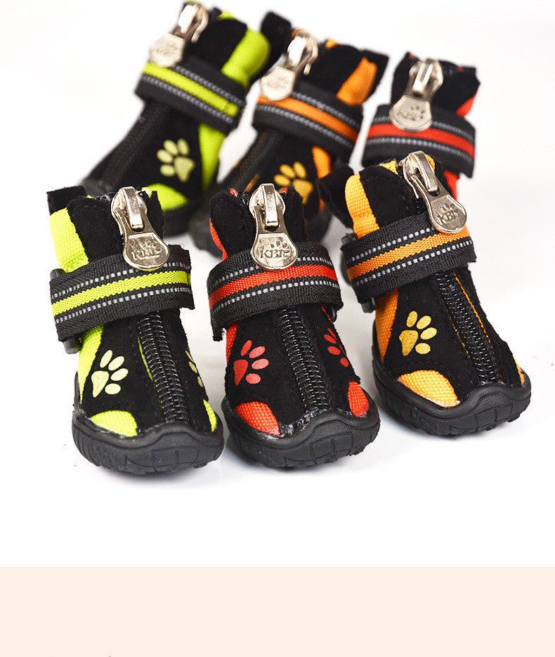 Dog Paw Print Suede Windproof Non-slip Soft-soled Shoes