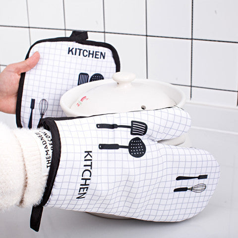 Two-Piece Set Of Hot Gloves For Baking In Microwave Oven