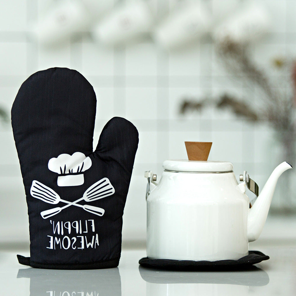 Two-Piece Set Of Hot Gloves For Baking In Microwave Oven