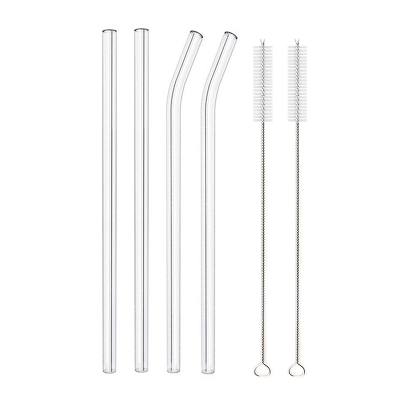 Glass Straws, Pearl Milk Tea Coarse Drinking Straws, Non-disposable Transparent Water Cups, Long Straws