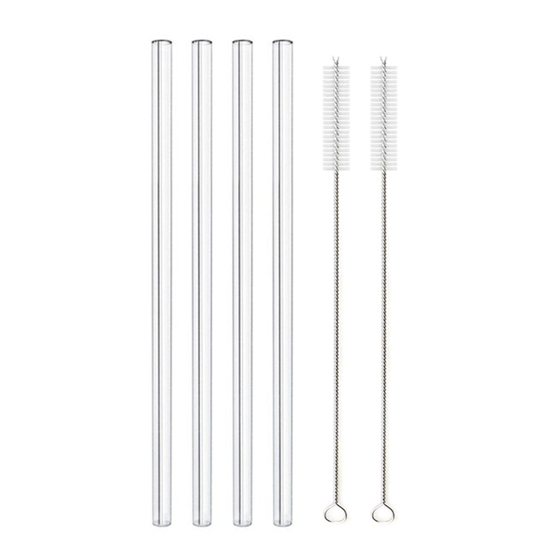 Glass Straws, Pearl Milk Tea Coarse Drinking Straws, Non-disposable Transparent Water Cups, Long Straws