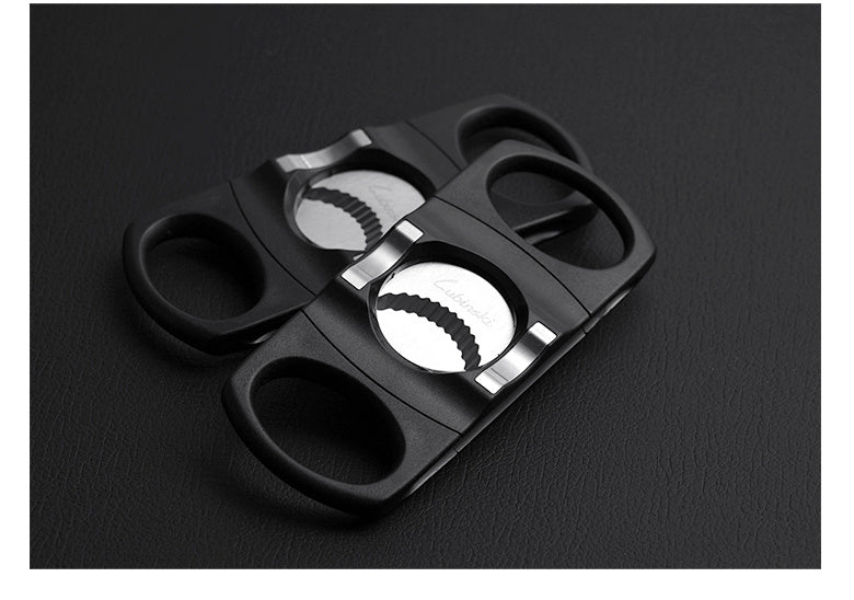 Cigar cutter Serrated double-edged cigar cutter Portable cigar cutter Cigar cutter blade design cigar cutter