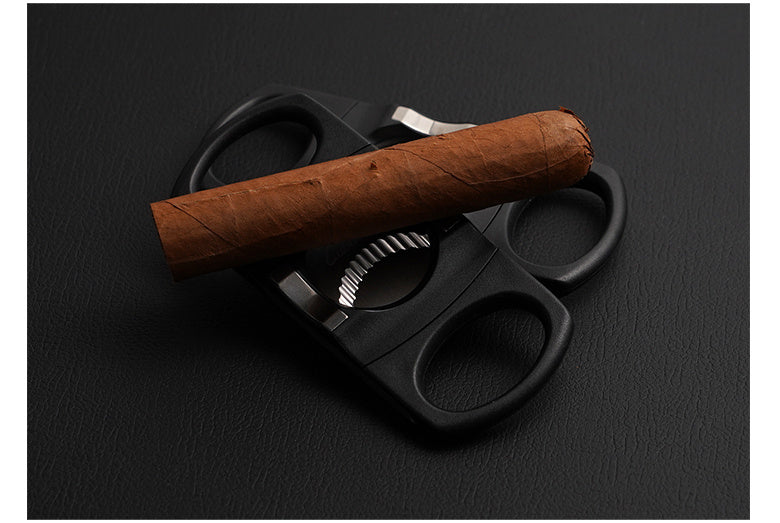 Cigar cutter Serrated double-edged cigar cutter Portable cigar cutter Cigar cutter blade design cigar cutter