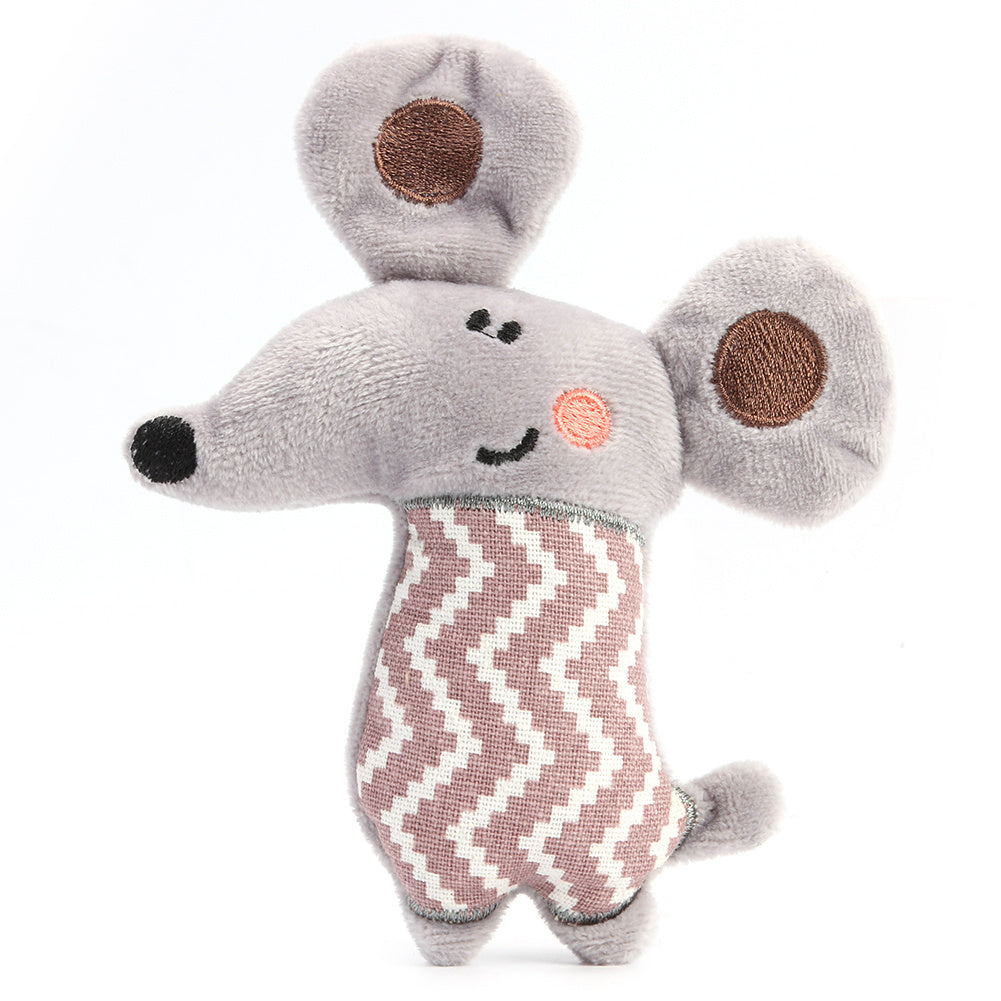 Cat Toy Cute Bear Kangaroo Plush Toy Contains Catnip Pet Supplies