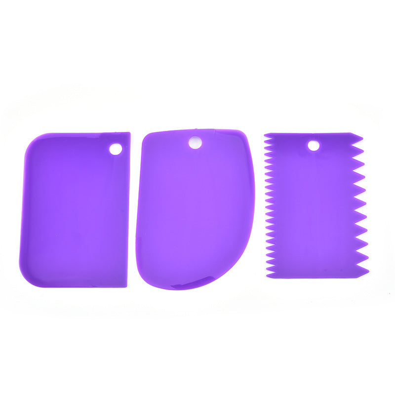 Spot Three-Piece Color Plastic Tool Scraper