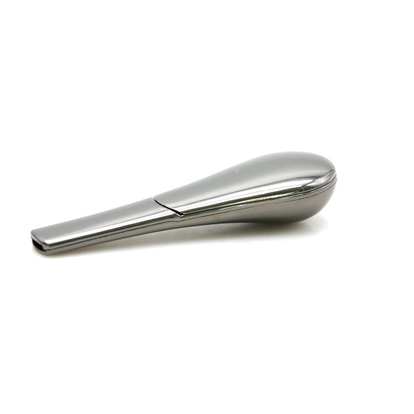 Detachable Ferromagnetic Stainless Steel Metal Spoon Pipe, Gift Box Solid Color Soup Spoon Pipe