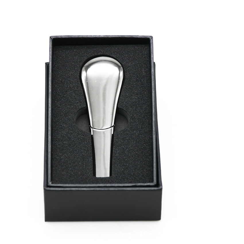 Detachable Ferromagnetic Stainless Steel Metal Spoon Pipe, Gift Box Solid Color Soup Spoon Pipe