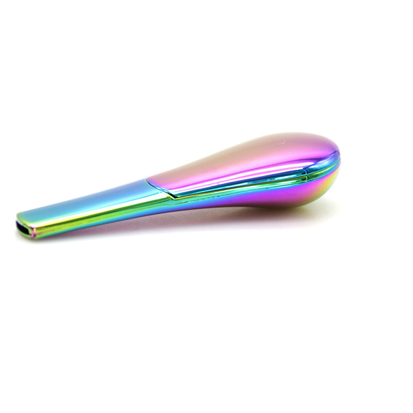 Detachable Ferromagnetic Stainless Steel Metal Spoon Pipe, Gift Box Solid Color Soup Spoon Pipe