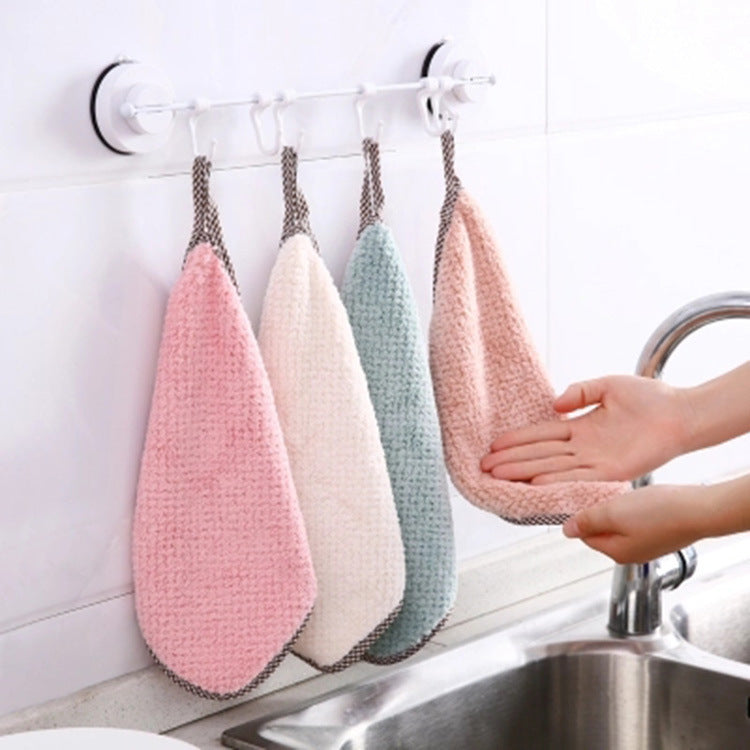 Double-Sided Absorbent Dish Cloth Dish Towel