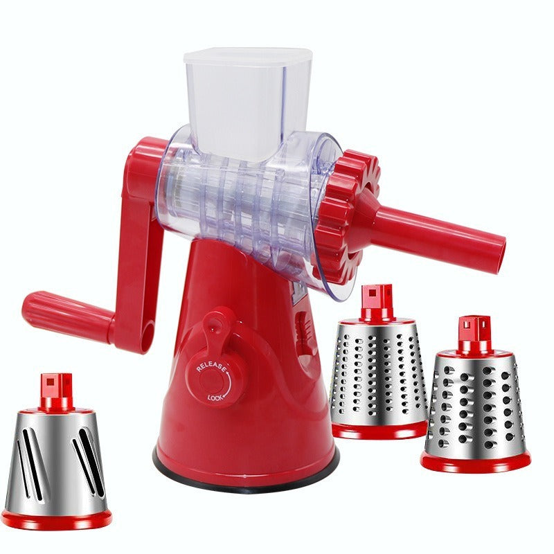 4 In 1 Home Manual Vegetable Cutter Slicer Multifunctional Round Mandoline Slicer Cheese Slicer