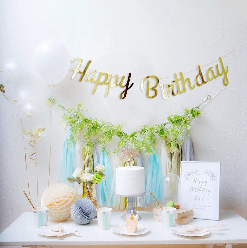 Children's Birthday Party Conjoined Simple Birthday Garland Decoration