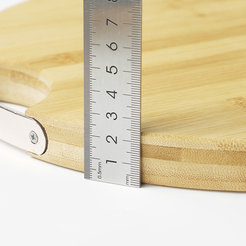 Round Cutting Board Household Thick Solid Wood Bamboo Cutting Board Kitchen Fruit Cutting Board Small Cutting Board Cutting Board Cutting Board