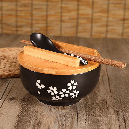 Bowl Korean Version Of Ins Wind Korean Mixed Rice Bowl Bowl For One Person, A Set Of Exquisite Bowls, Home Creative Personality, Good-Looking Students