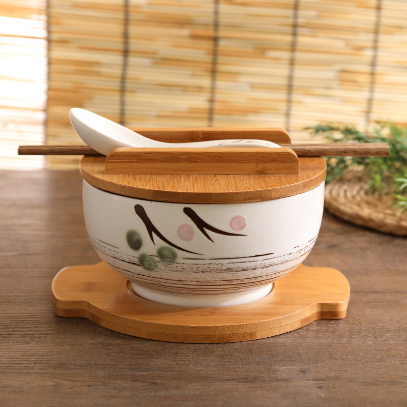 Bowl Korean Version Of Ins Wind Korean Mixed Rice Bowl Bowl For One Person, A Set Of Exquisite Bowls, Home Creative Personality, Good-Looking Students