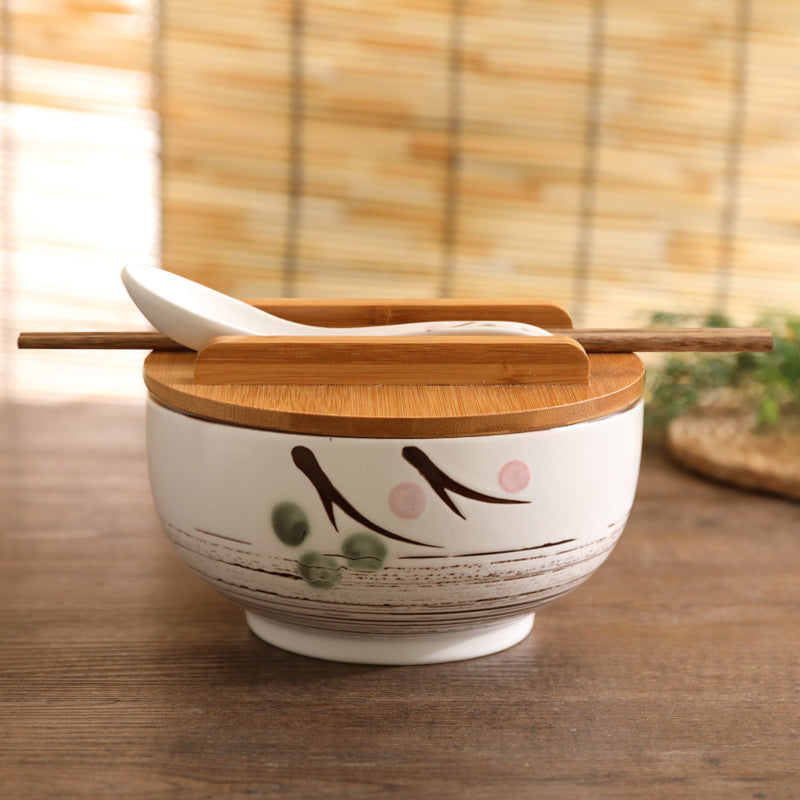 Bowl Korean Version Of Ins Wind Korean Mixed Rice Bowl Bowl For One Person, A Set Of Exquisite Bowls, Home Creative Personality, Good-Looking Students