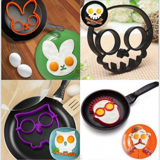 Fried Egg Mold Silicone Sun Cloud Skull