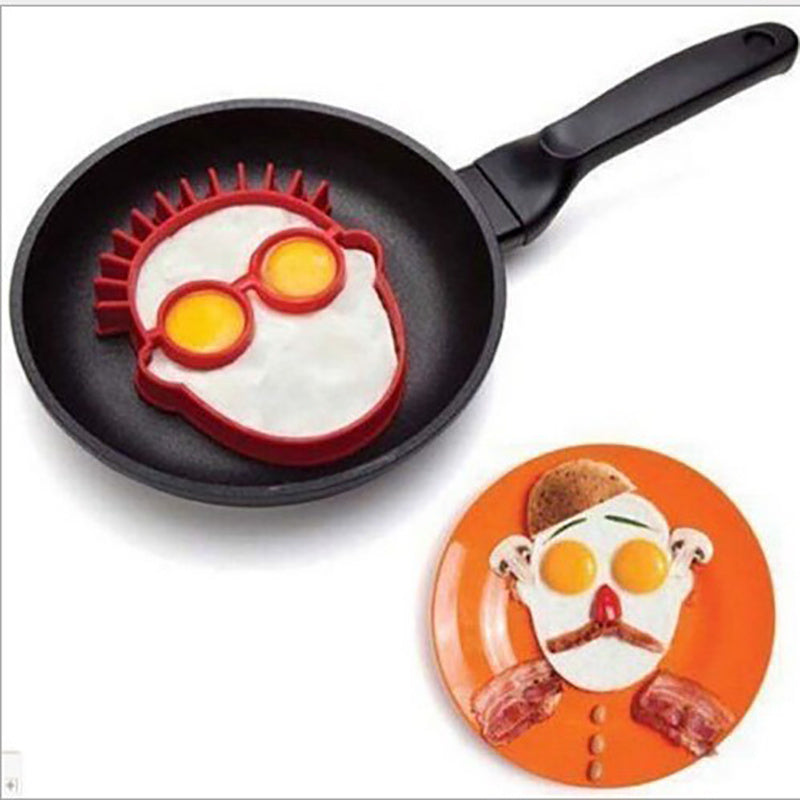 Fried Egg Mold Silicone Sun Cloud Skull