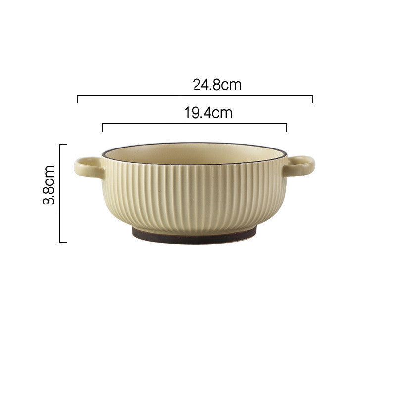 Large Soup Bowl Household Binaural Soup Bowl Noodle Bowl