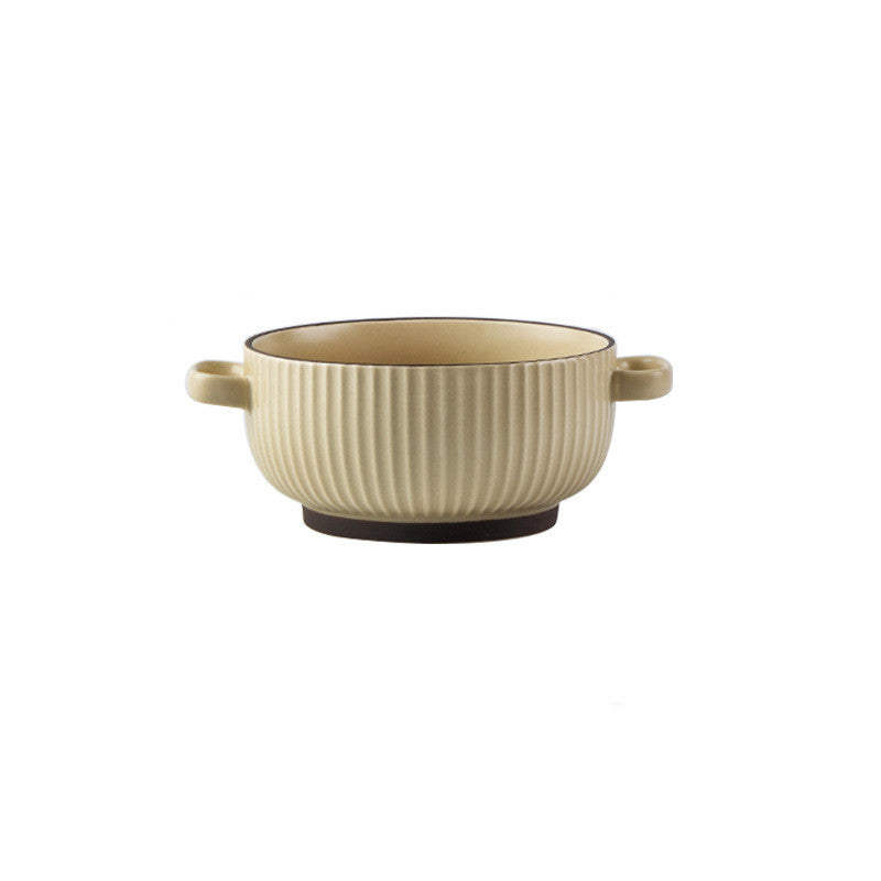 Large Soup Bowl Household Binaural Soup Bowl Noodle Bowl