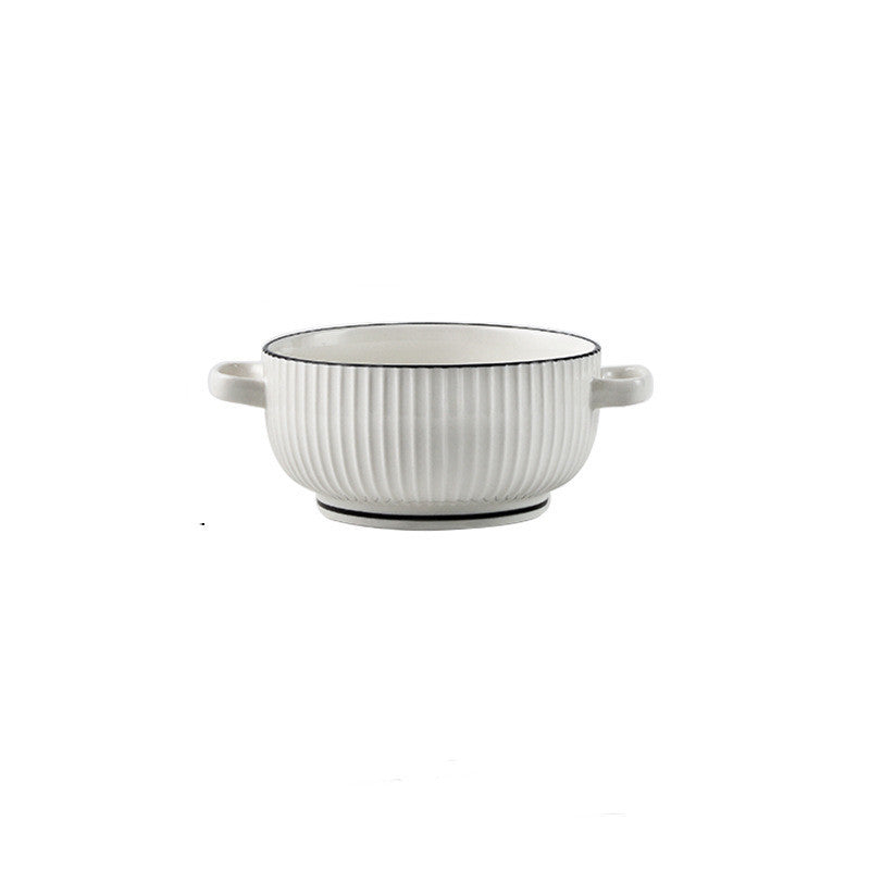 Large Soup Bowl Household Binaural Soup Bowl Noodle Bowl