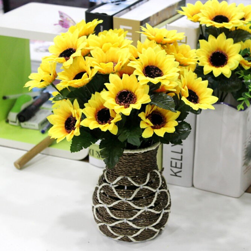 Sunflower Decorative Flower Fake Sunflower Simulation Bouquet