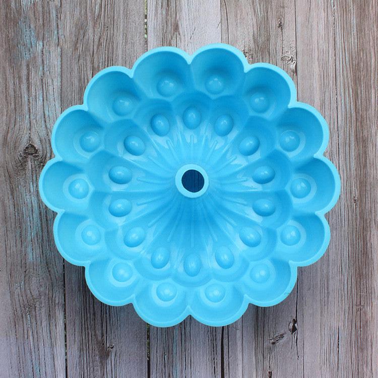 Peacock Cake Mould Single Big Flower Silicone Cake Mould Double Flower Shape