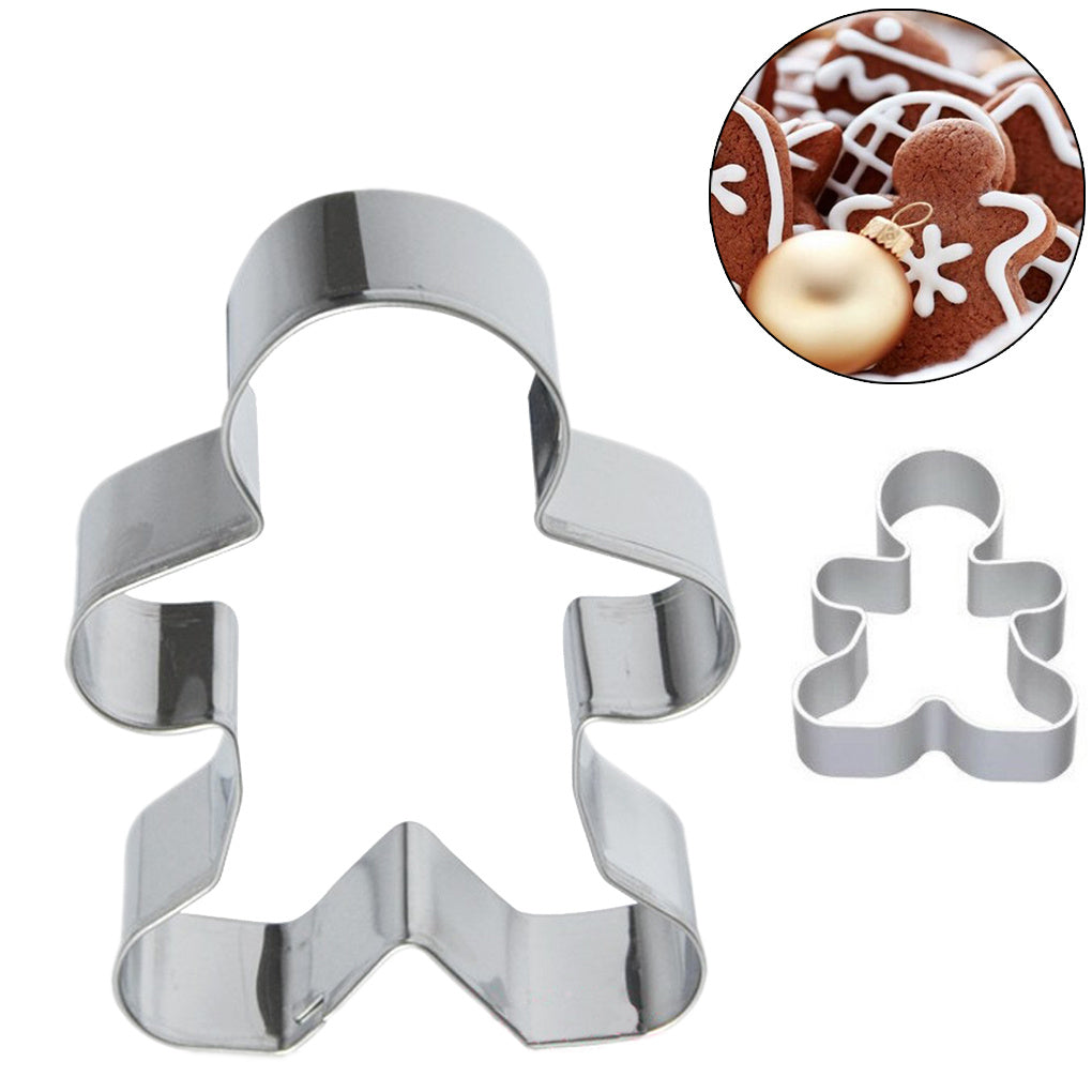 Stainless Steel Christmas Gingerbread Biscuit Mould Fruit Vegetable Cake Mould