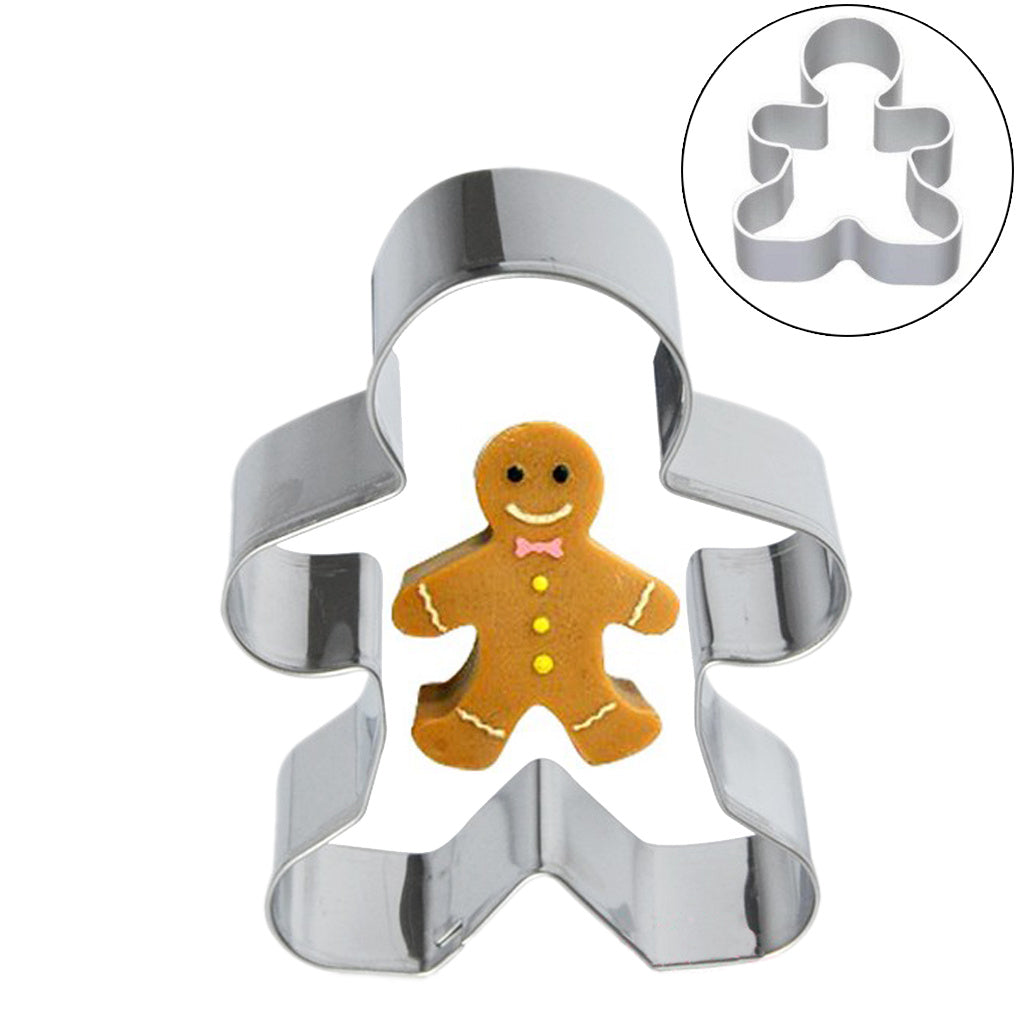 Stainless Steel Christmas Gingerbread Biscuit Mould Fruit Vegetable Cake Mould