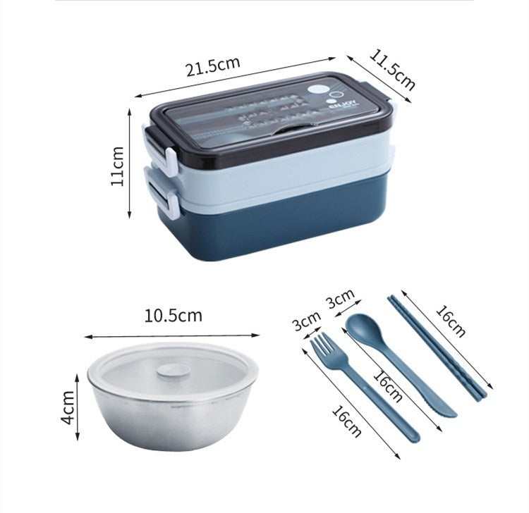 304 Stainless steel double-layer lunch box