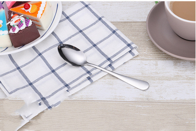 Thickened stainless steel tableware supplies soup spoon coffee spoon