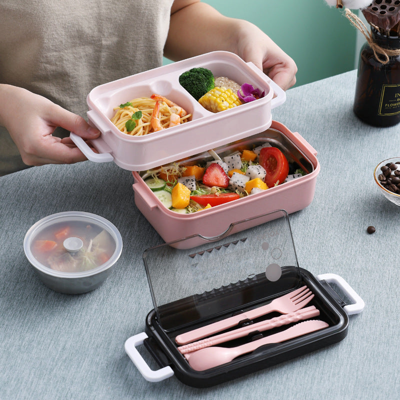 304 Stainless steel double-layer lunch box