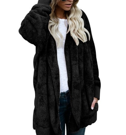 Women's Plush Warm Cotton Coat