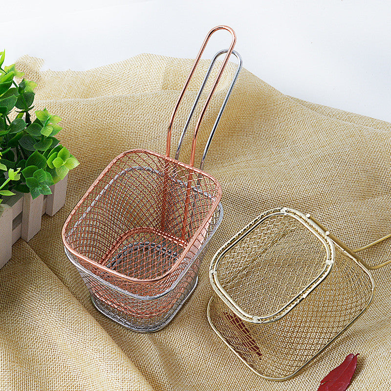 Square mini fried basket French fries basket