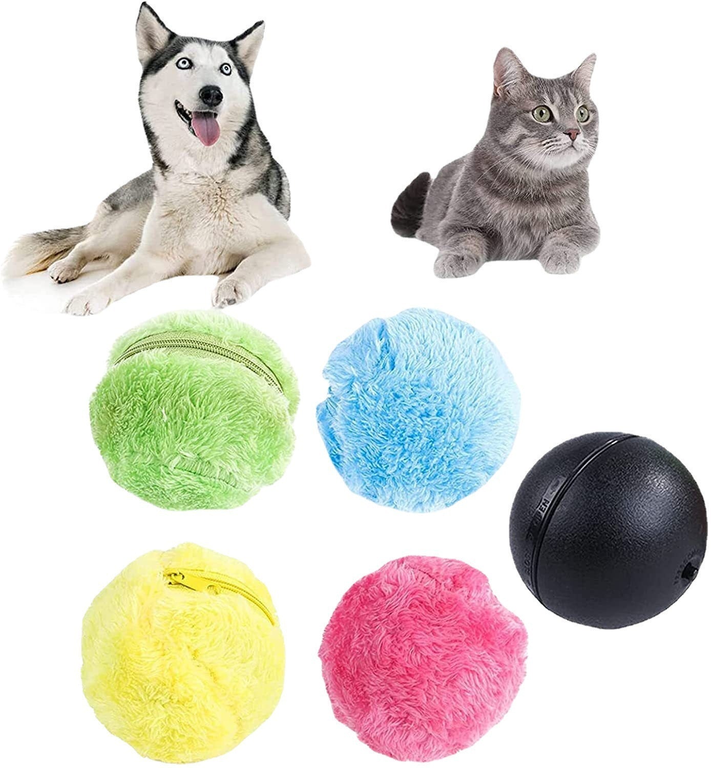 Cat Dog Teddy Interactive Relieving Stuffy Electric Pet Plush Toy Ball