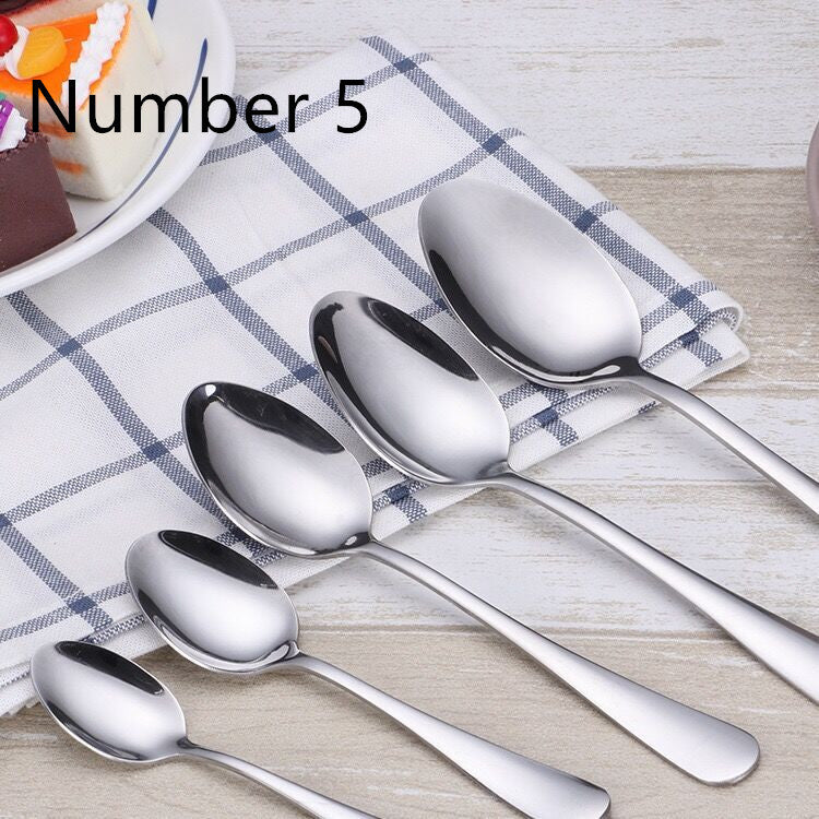 Thickened stainless steel tableware supplies soup spoon coffee spoon