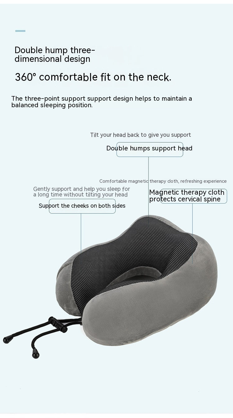 U-shape Pillow Travel Pillow Of Memory Foam Neck Pillow Siesta Neck Pillow Neck Pillow Magnetic Cloth U-shaped Pillow