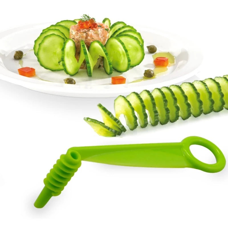 Cucumber Spiral Slicer Rotary Potato Tower Manual Shredder